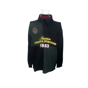 Nice Vintage Nautica Coastal Horizons 1983 Colorblock Rugby Shirt Mens XL